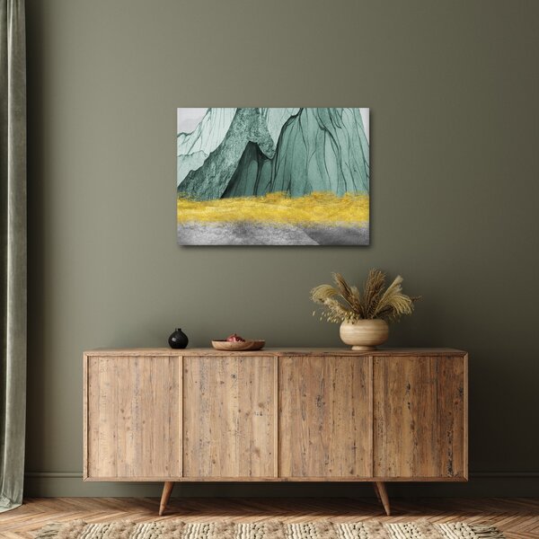 Obraz - Emerald Mountains N⁰3 (70x50 cm)