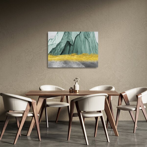 Obraz na szkle - Emerald Mountains N⁰3 (70x50 cm)
