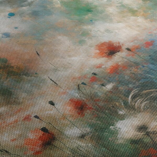 Obraz – Abstrakcja pola z makami (125x70 cm)