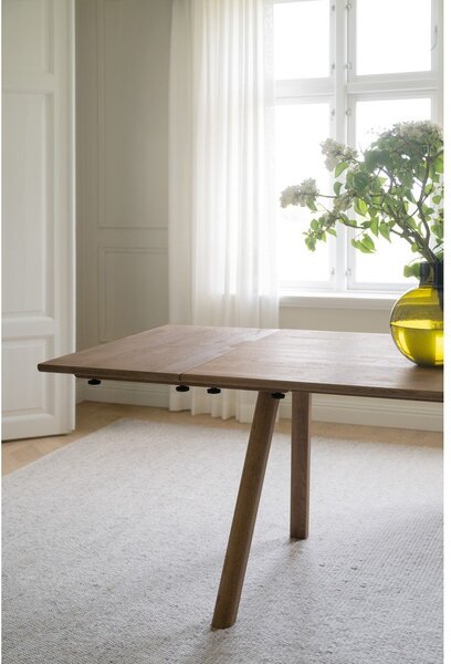 Rozkładany stół z litego drewna dębowego 95x220 cm Clapperton – Rowico