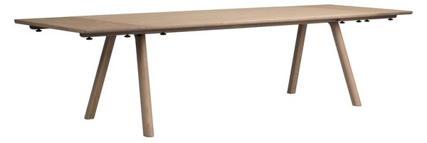 Rozkładany stół z litego drewna dębowego 95x220 cm Clapperton – Rowico