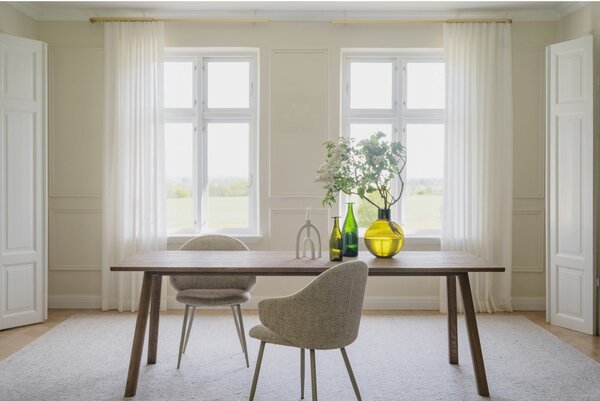 Rozkładany stół z litego drewna dębowego 95x220 cm Clapperton – Rowico