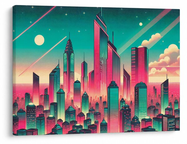 Obraz – Metropolia w stylu pop-art (70x50 cm)