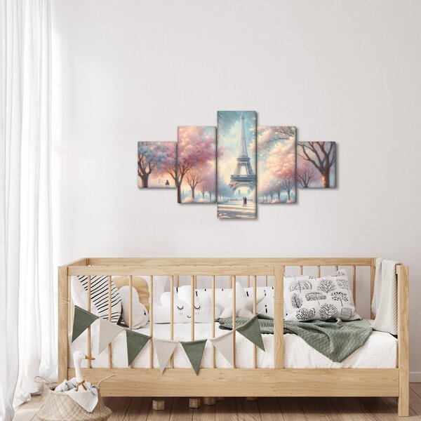Obraz – Wiosna w Paryżu (125x70 cm)