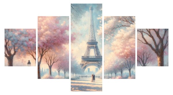 Obraz – Wiosna w Paryżu (125x70 cm)
