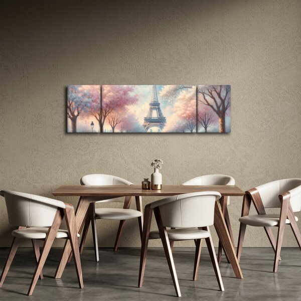 Obraz – Wiosna w Paryżu (170x50 cm)