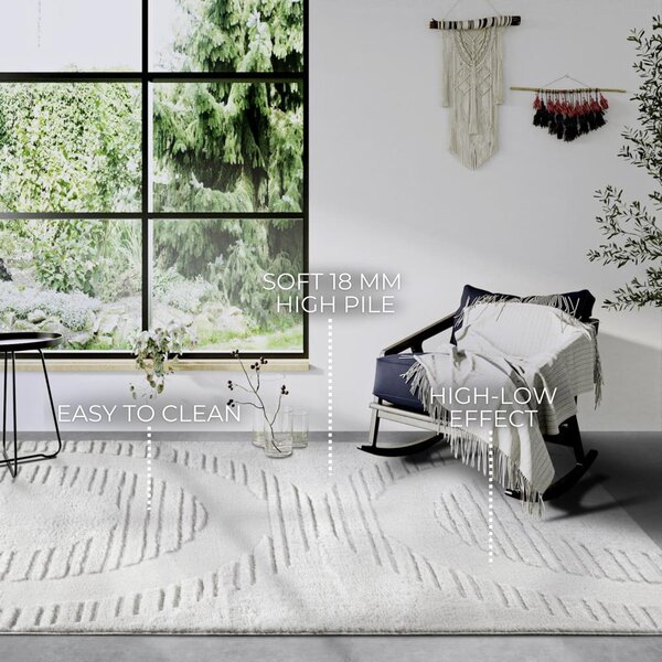 Kremowy dywan 160x235 cm Bartoux Cream White – Elle Decoration