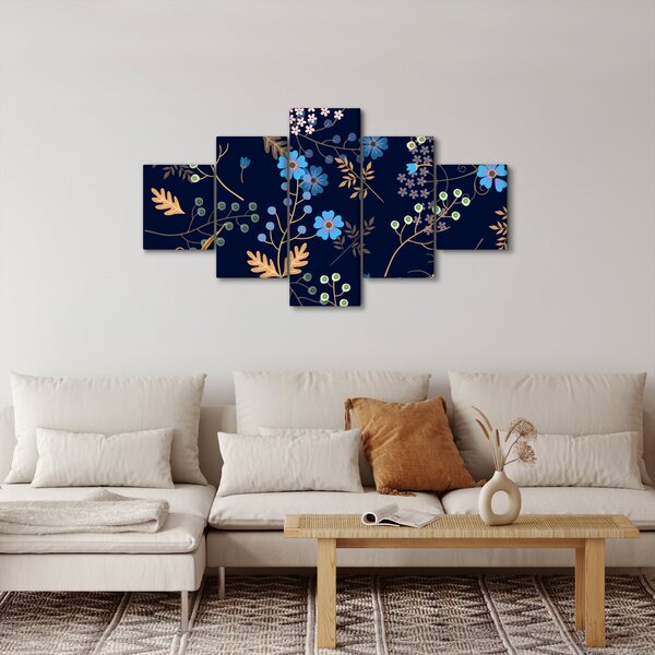 Obraz - Jesienne kwiaty (125x70 cm)