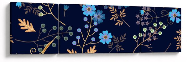 Obraz - Jesienne kwiaty (170x50 cm)