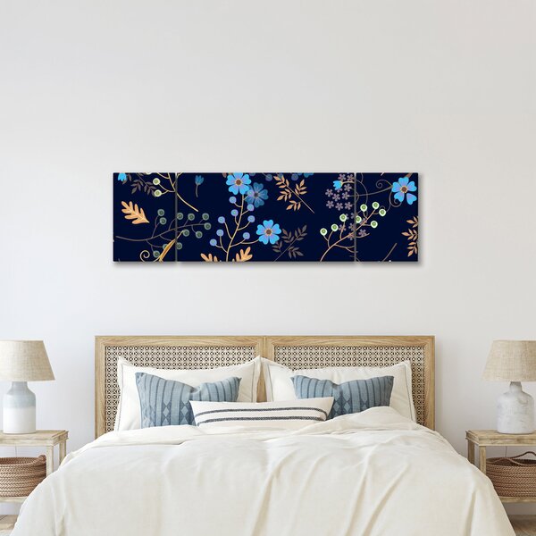 Obraz - Jesienne kwiaty (170x50 cm)