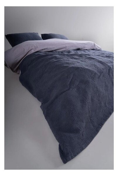 Ciemnoszary zestaw narzuty na łóżko i poszewki na poduszkę żakardowy 180x240 cm Jacquard – Mila Home Luxury