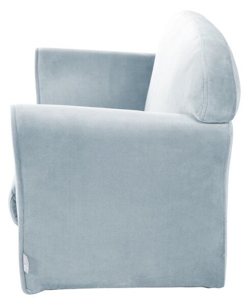 Jasnoniebieska aksamitna sofa dla dzieci 78 cm Lil Sofa – Roba