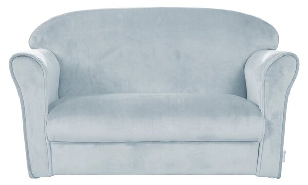 Jasnoniebieska aksamitna sofa dla dzieci 78 cm Lil Sofa – Roba