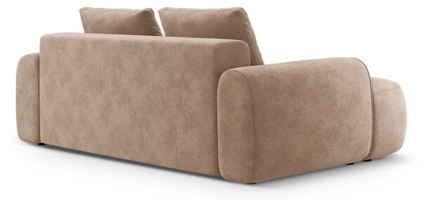 Jasnobrązowa aksamitna sofa 200 cm Linz – Cosmopolitan Design