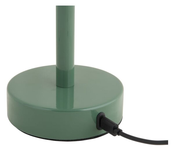 Zielona lampa stołowa LED z metalowym kloszem (wysokość 24,5 cm) James – Leitmotiv