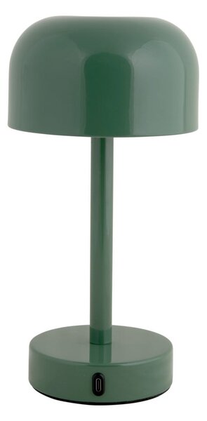 Zielona lampa stołowa LED z metalowym kloszem (wysokość 24,5 cm) James – Leitmotiv