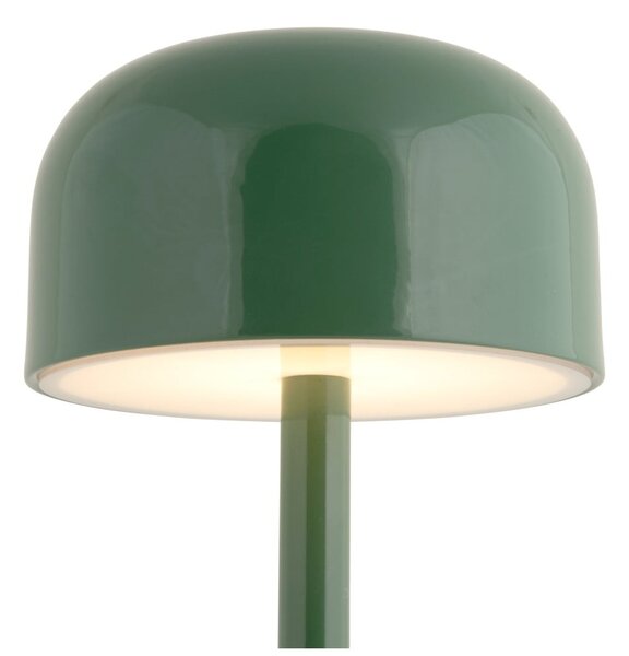 Zielona lampa stołowa LED z metalowym kloszem (wysokość 24,5 cm) James – Leitmotiv