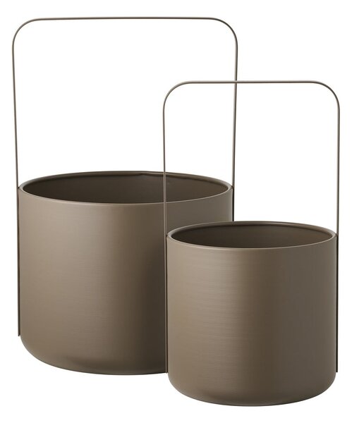 Metalowe osłonki na doniczki zestaw 2 szt. ø 24,5 cm Tule – House Nordic