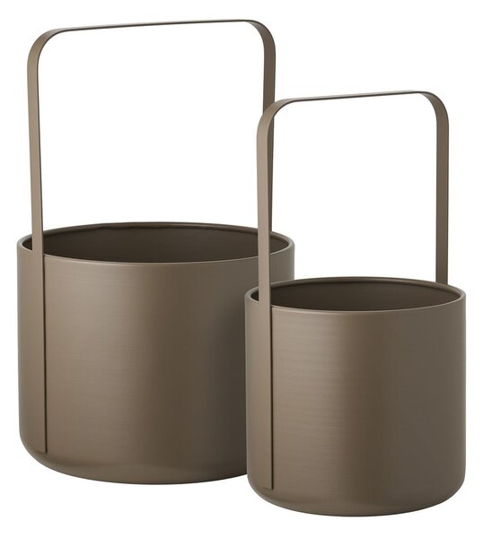 Metalowe osłonki na doniczki zestaw 2 szt. ø 24,5 cm Tule – House Nordic