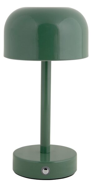 Zielona lampa stołowa LED z metalowym kloszem (wysokość 24,5 cm) James – Leitmotiv