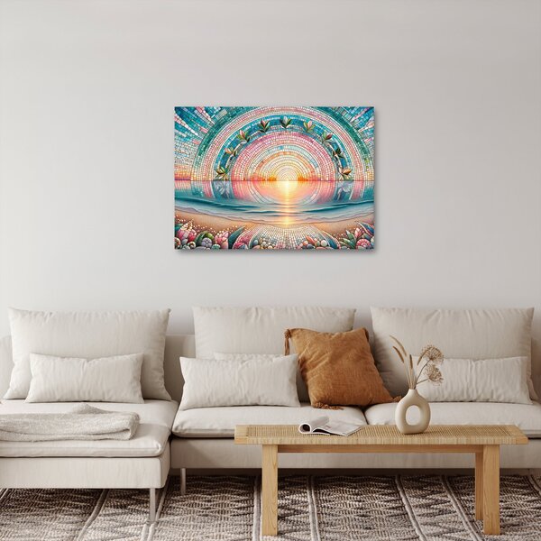 Obraz – Mozaika zachodzącego słońca (70x50 cm)