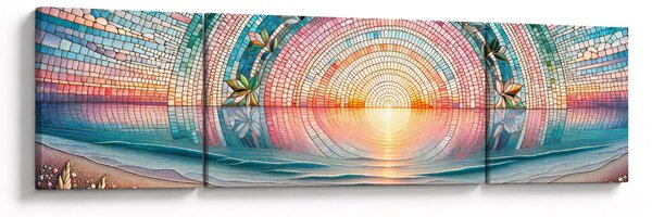 Obraz – Mozaika zachodzącego słońca (170x50 cm)