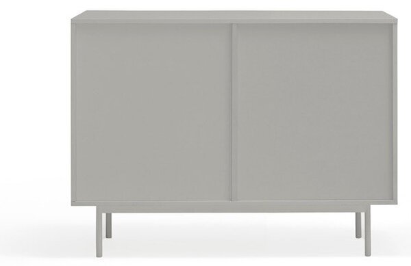 Szaro-naturalna niska komoda w dekorze dębu 108x80 cm Sierra – Teulat