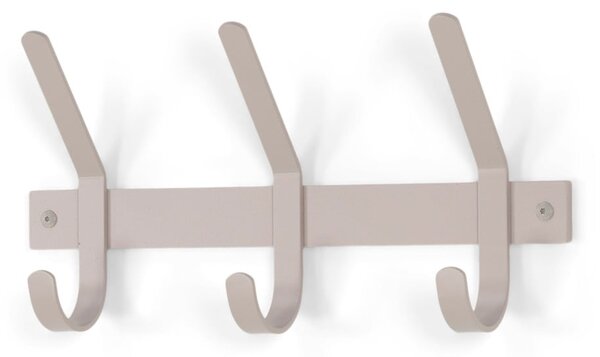Szarobrązowy metalowy wieszak ścienny 40 cm Dexter – Spinder Design