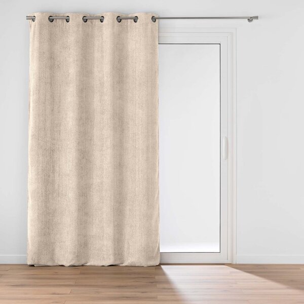Beżowa zasłona z szenilu 140x260 cm Leo – douceur d'intérieur