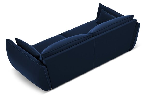 Ciemnoniebieska aksamitna sofa 208 cm Vanda – Mazzini Sofas