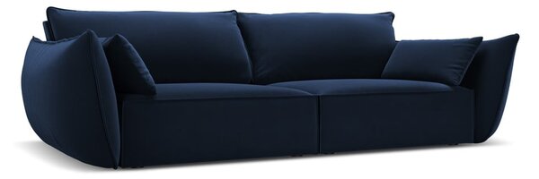 Ciemnoniebieska aksamitna sofa 208 cm Vanda – Mazzini Sofas