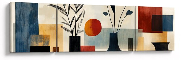Obraz - Kubistyczne wazony (170x50 cm)