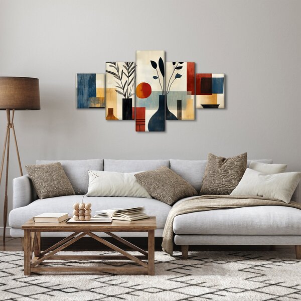 Obraz - Kubistyczne wazony (125x70 cm)