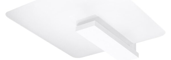 Biała lampa sufitowa ze szklanym kloszem 40x47.5 cm Parola – Sollux