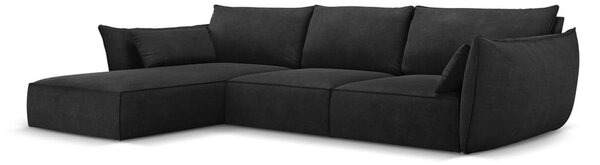 Ciemnoszary narożnik (lewostronny) Vanda – Mazzini Sofas
