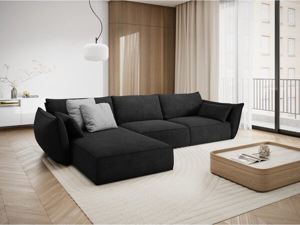 Ciemnoszary narożnik (lewostronny) Vanda – Mazzini Sofas