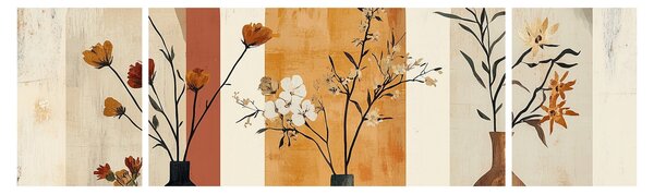 Obraz - Wazony w łukach (170x50 cm)