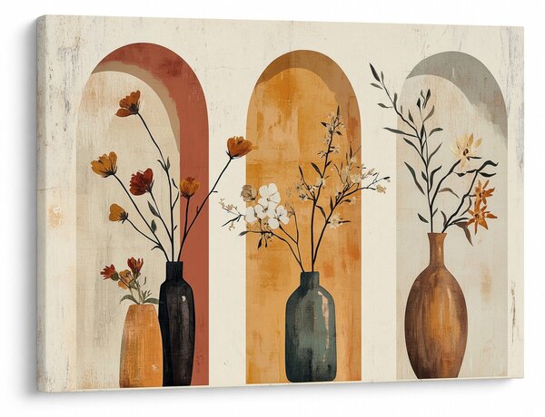 Obraz - Wazony w łukach (70x50 cm)