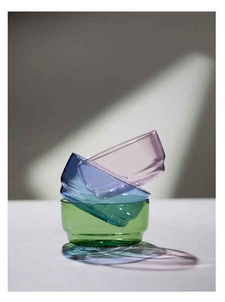 Niebieskie szklane miski zestaw 2 szt. 500 ml Torino – Lyngby Glas