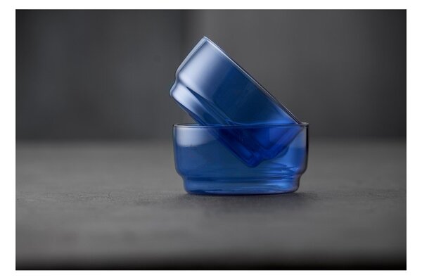 Niebieskie szklane miski zestaw 2 szt. 500 ml Torino – Lyngby Glas