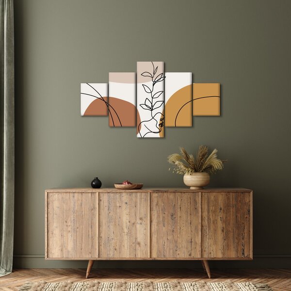 Obraz - Kształty Boho (125x70 cm)