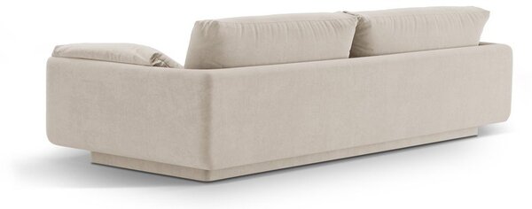 Biała aksamitna sofa 220 cm Torino – Micadoni