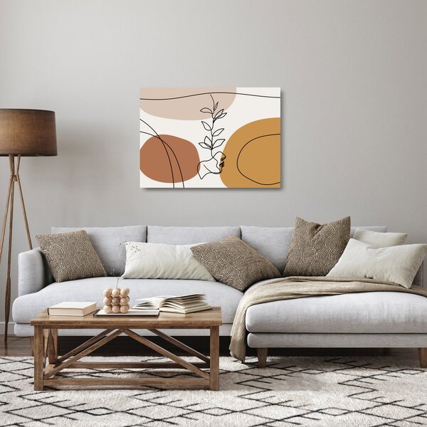 Obraz na szkle - Kształty Boho (70x50 cm)