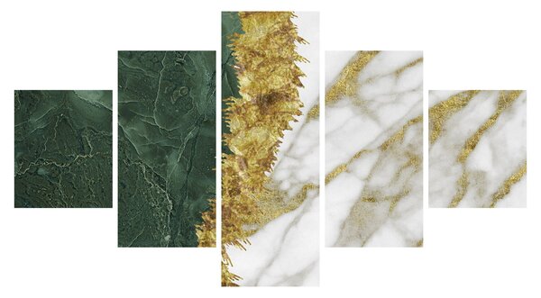 Obraz - Zielony marmur N⁰1 (125x70 cm)