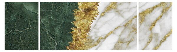 Obraz - Zielony marmur N⁰1 (170x50 cm)