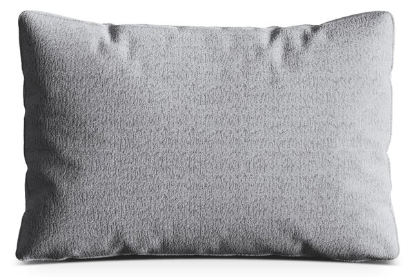 Jasnoszara poduszka na sofę z materiału bouclé Kemi – Cosmopolitan Design
