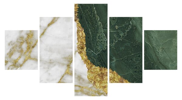 Obraz - Zielony marmur N⁰3 (125x70 cm)