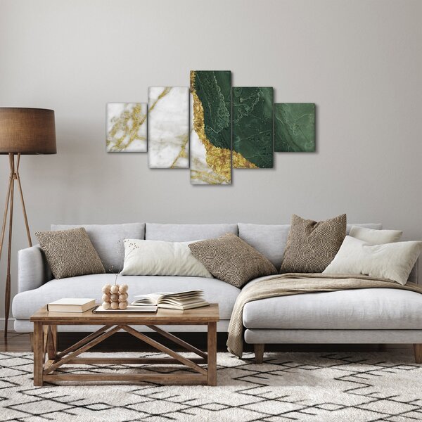 Obraz - Zielony marmur N⁰3 (125x70 cm)