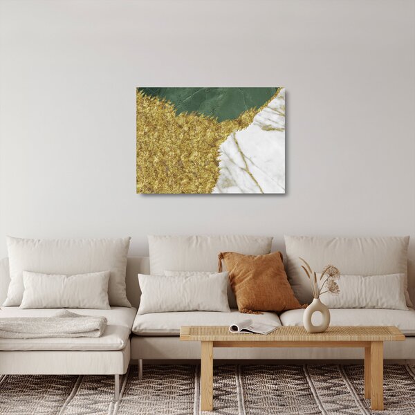 Obraz na szkle - Zielony marmur N⁰2 (70x50 cm)
