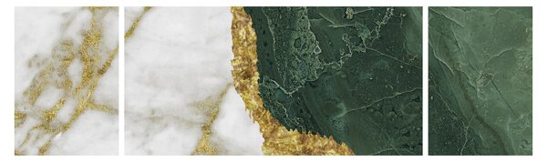 Obraz - Zielony marmur N⁰3 (170x50 cm)